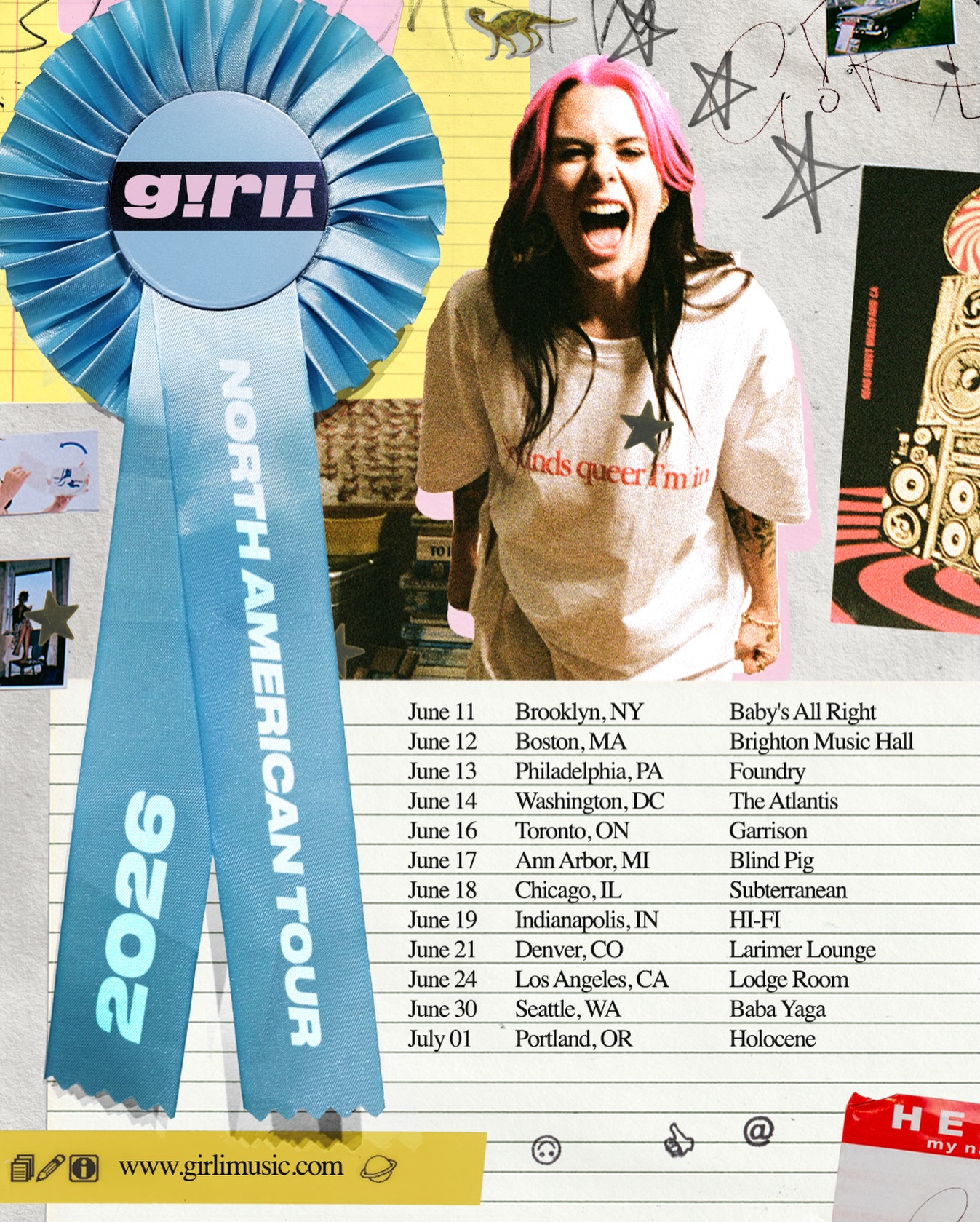 girli North American Tour Poster 2026